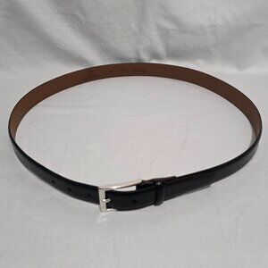 Brooks Brothers Made in Italy Genuine Leather Men's Dress Belt Black - 44